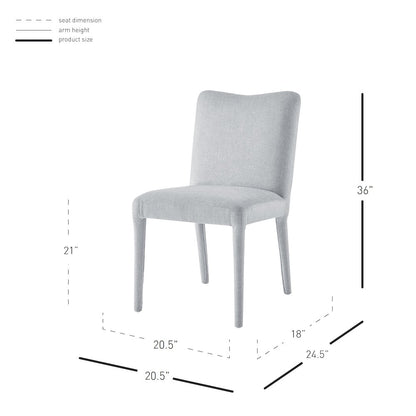Alder Velvet Dining Side Chair, (Set of 2)