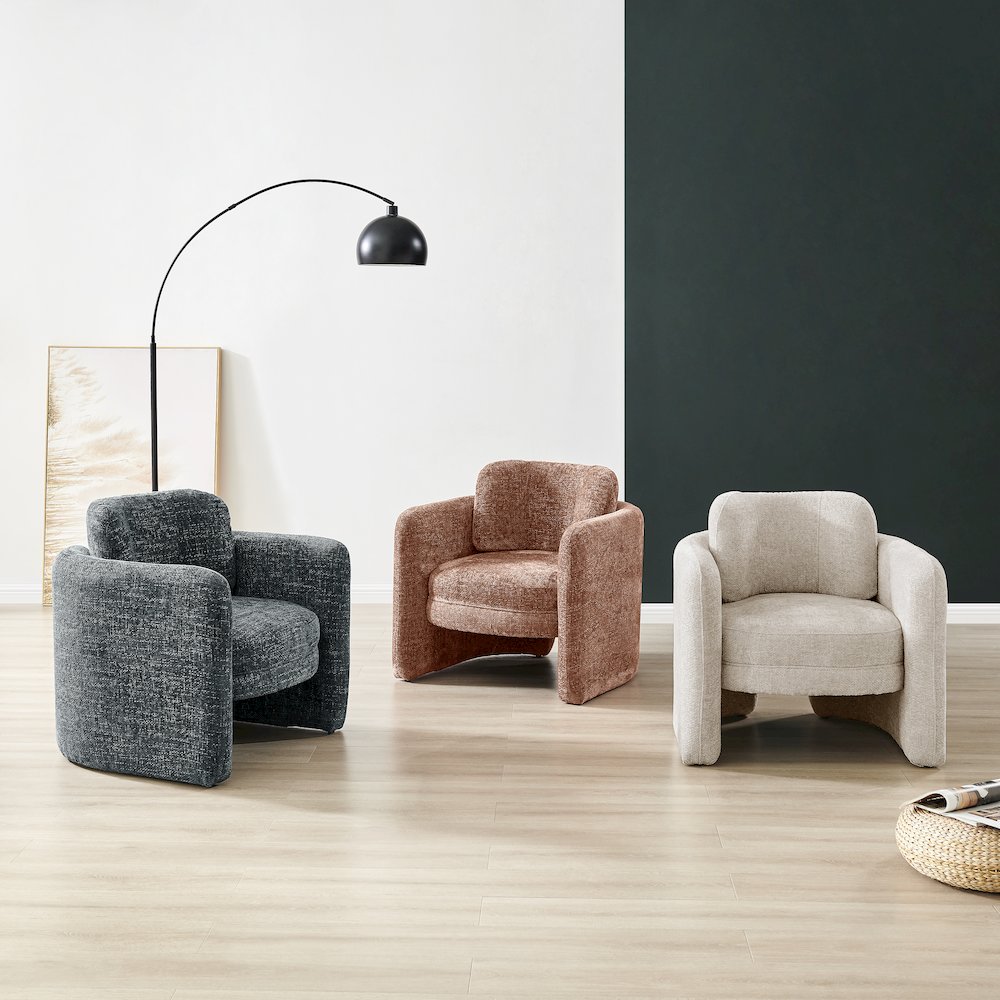 Deryll Chenille Accent Arm Chair