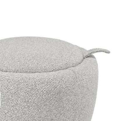 Murphy Chenille Storage Ottoman, Horizon Gray