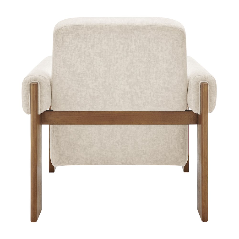 Silvia Fabric Accent Arm Chair, Dazzle Cream