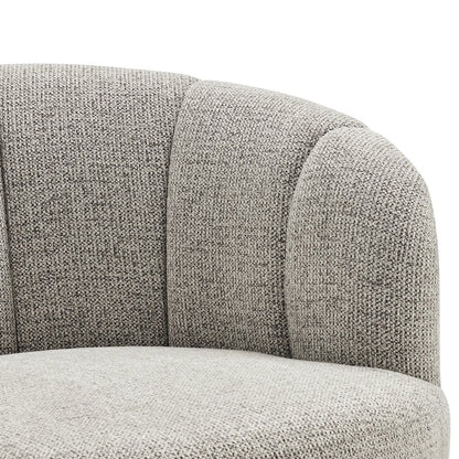 Elowen Swivel Accent Arm Chair - Heathered Taupe Chenille