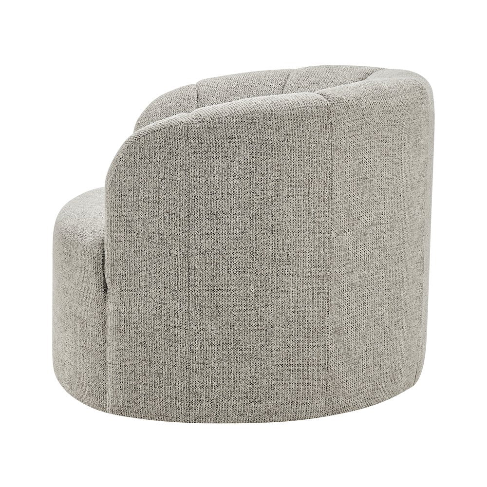 Elowen Swivel Accent Arm Chair - Heathered Taupe Chenille