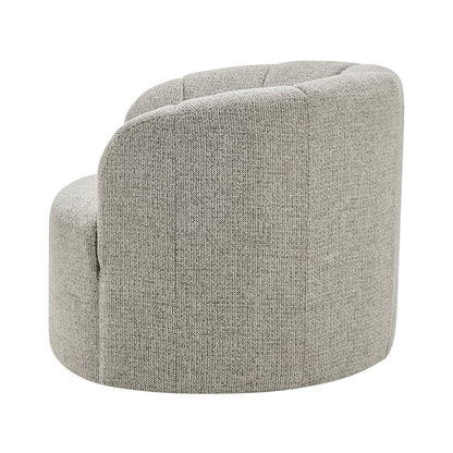 Elowen Swivel Accent Arm Chair - Heathered Taupe Chenille