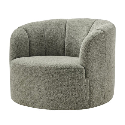 Elowen Swivel Accent Arm Chair - Heathered Olive Chenille