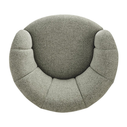 Elowen Swivel Accent Arm Chair - Heathered Olive Chenille