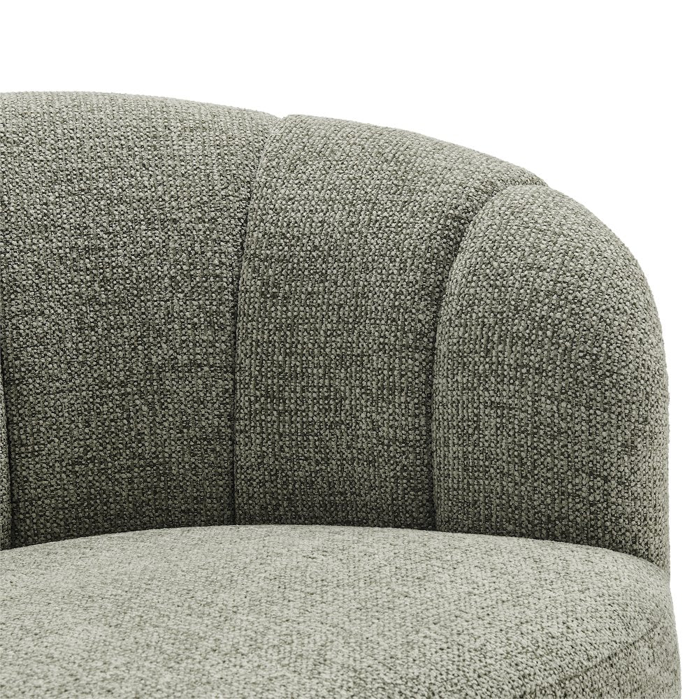 Elowen Swivel Accent Arm Chair - Heathered Olive Chenille