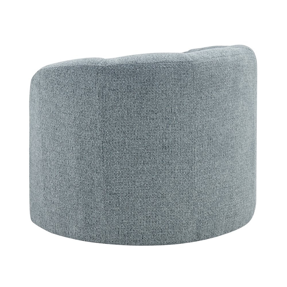 Elowen Swivel Accent Arm Chair - Heathered Blue Chenille