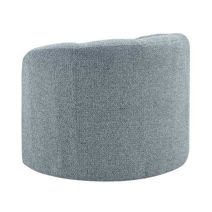 Elowen Swivel Accent Arm Chair - Heathered Blue Chenille