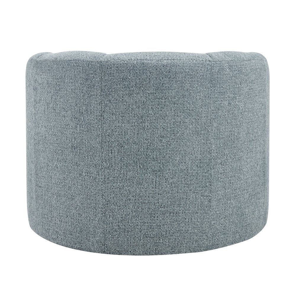 Elowen Swivel Accent Arm Chair - Heathered Blue Chenille