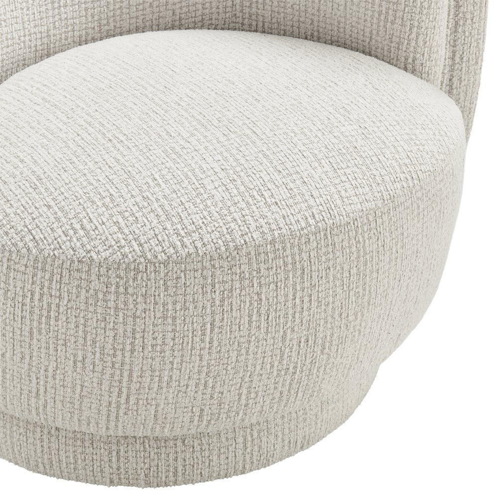 Veloura Swivel Accent Arm Chair - Mila Ivory