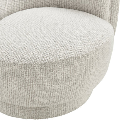 Veloura Swivel Accent Arm Chair - Mila Ivory