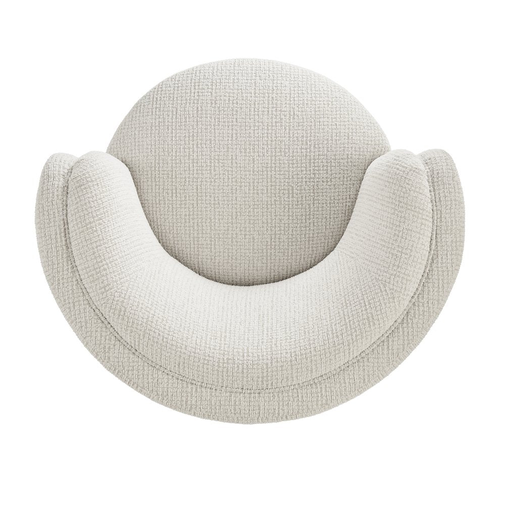 Veloura Swivel Accent Arm Chair - Mila Ivory
