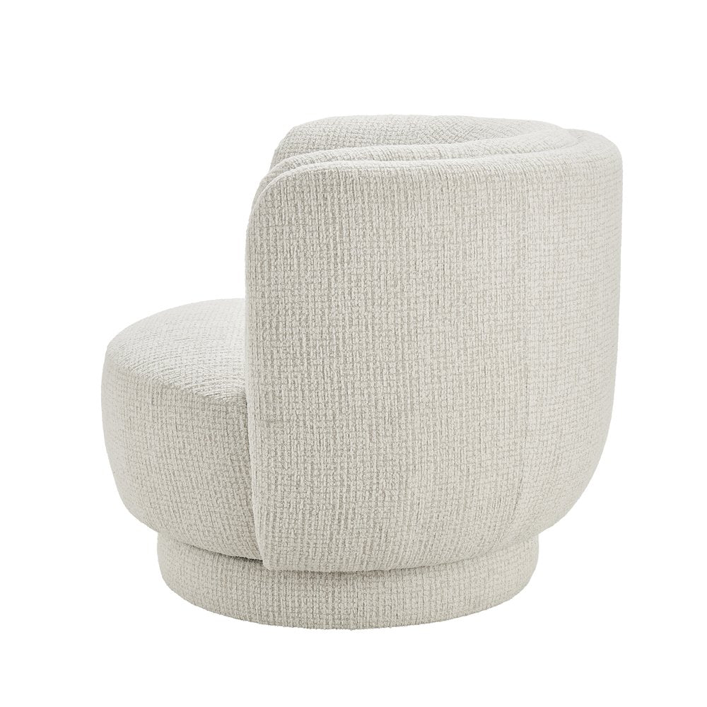 Veloura Swivel Accent Arm Chair - Mila Ivory