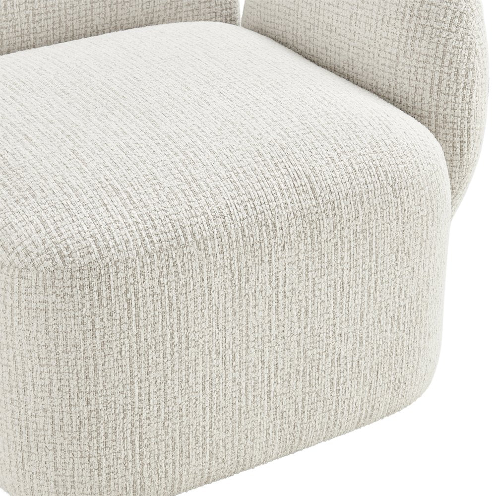 Zoya Swivel Accent Arm Chair - Mila Ivory