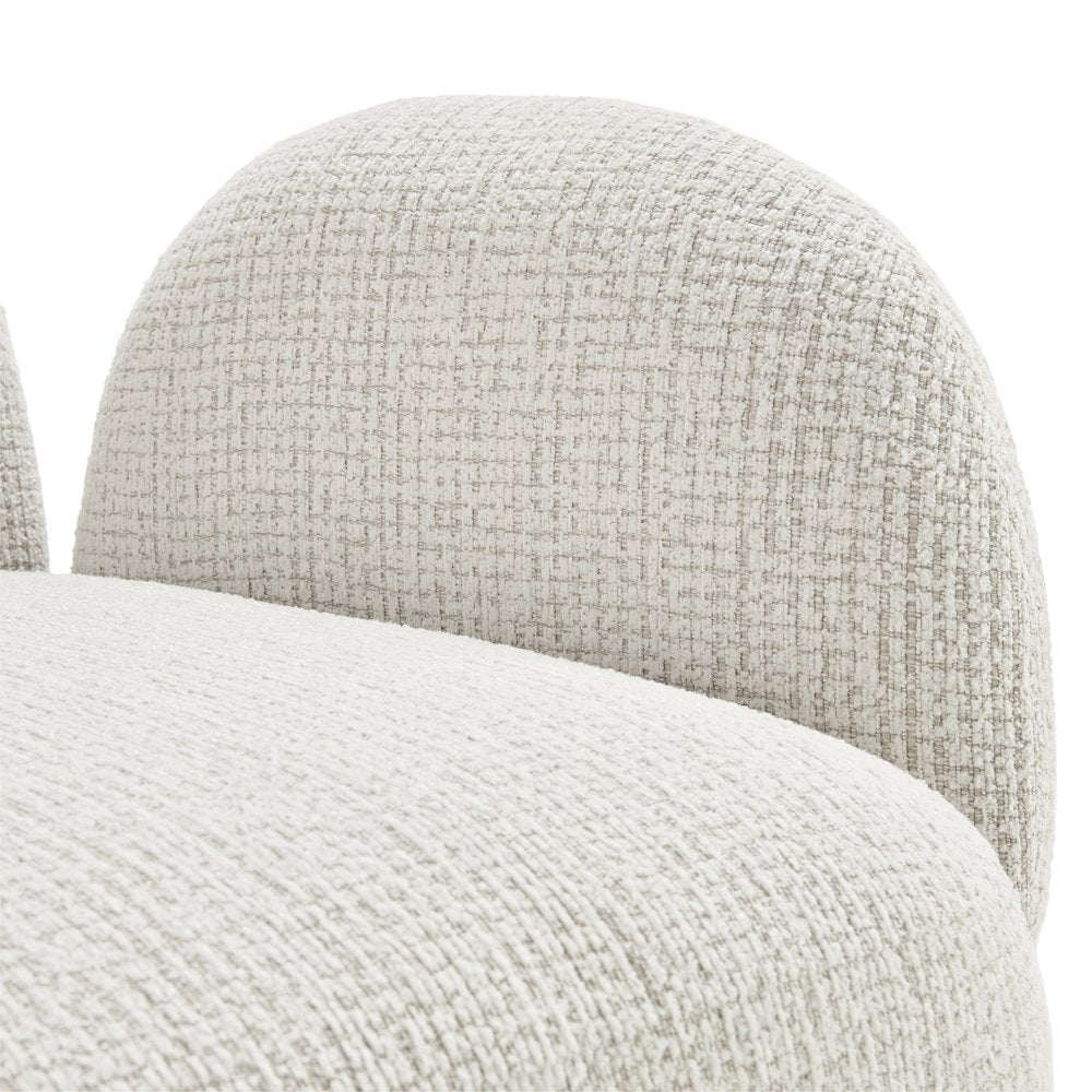 Zoya Swivel Accent Arm Chair - Mila Ivory