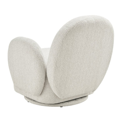 Zoya Swivel Accent Arm Chair - Mila Ivory