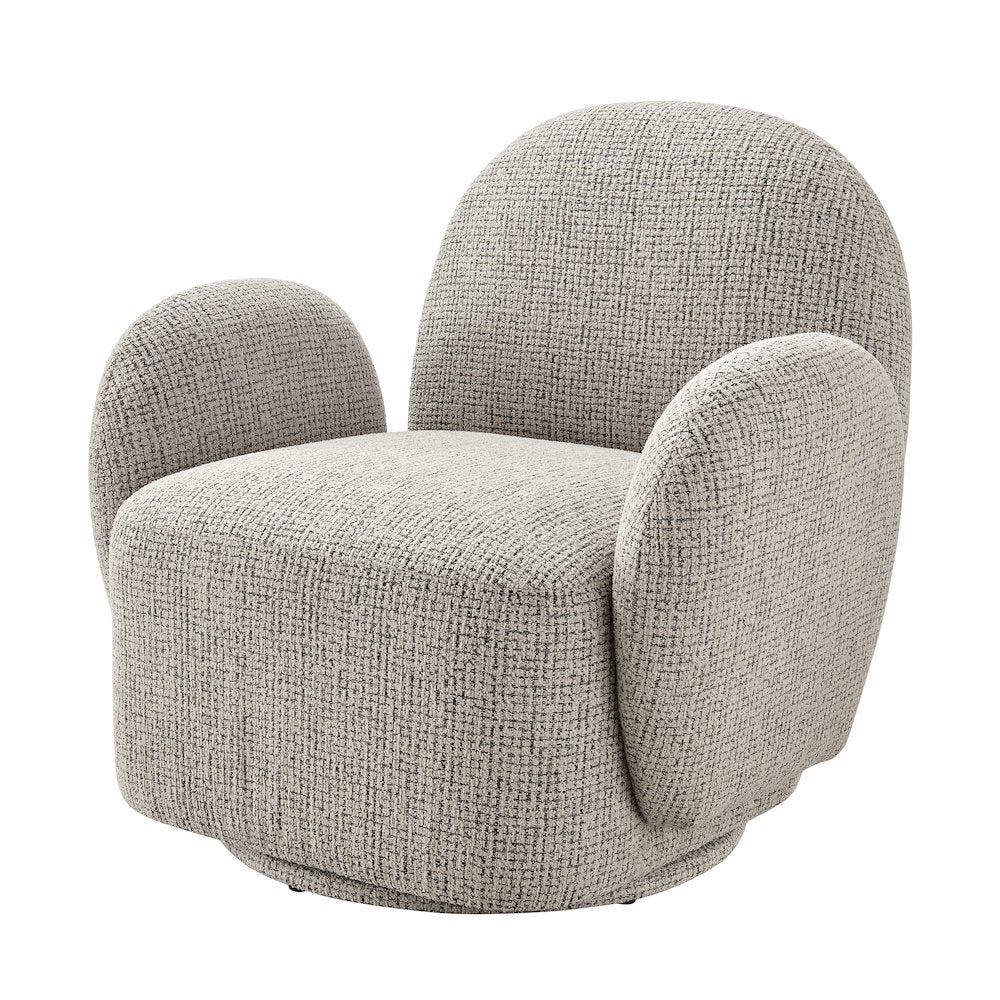 Zoya Swivel Accent Arm Chair - Mila Taupe
