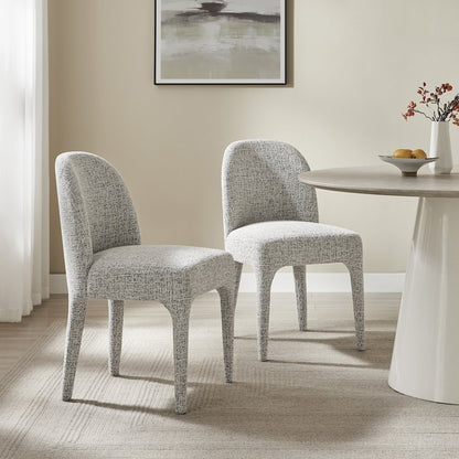 Orlin Dining Side Chair - Nara Pebble Chenille - Set of 2