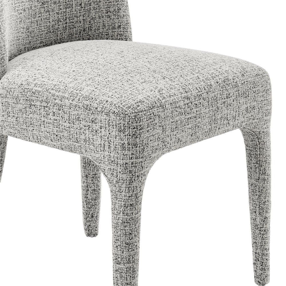 Orlin Dining Side Chair - Nara Pebble Chenille - Set of 2