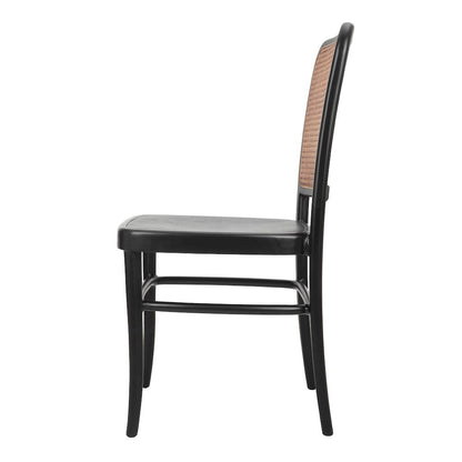 Sonora Rattan Dining Side Chair Wood Seat (Set of 2)