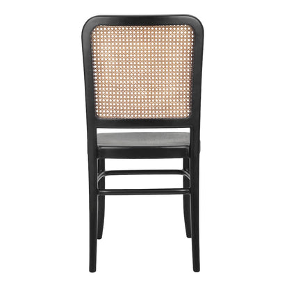 Sonora Rattan Dining Side Chair Wood Seat (Set of 2)