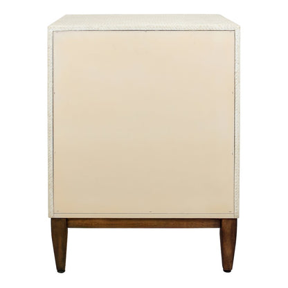 Brinley Nightstand/Side Table 3 Drawers Walnut Legs