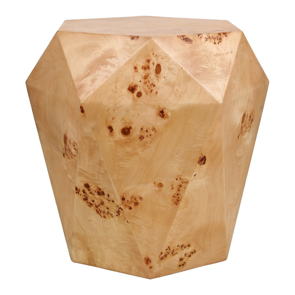 Malva Burl Wood Side/End Table