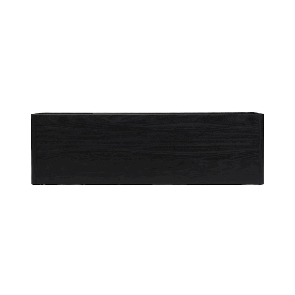Wilson Slat Low TV Stand - 45.5"W x 14"D x 17.5"H - Black