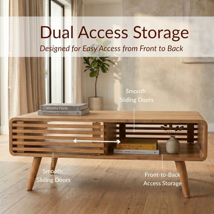 Wilson Slat Coffee Table - Terra Oak
