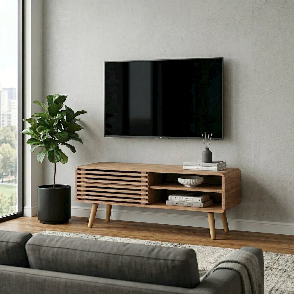 Wilson Slat Accent Table - Black