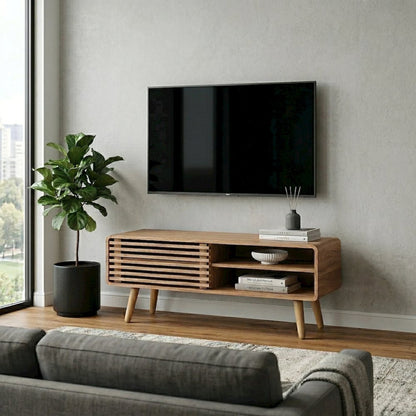 Wilson Slat Accent Table - Black