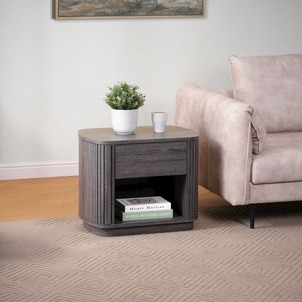 Wimberly Accent Table - Charred Black
