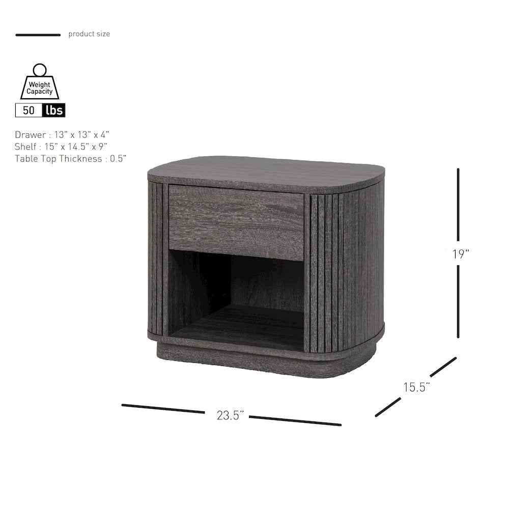 Wimberly Accent Table - Charred Black