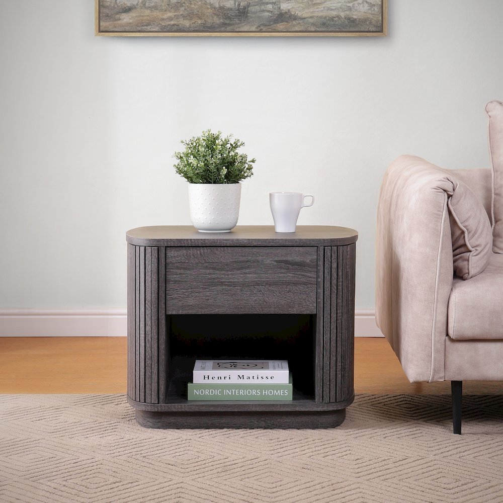 Wimberly Accent Table - Charred Black