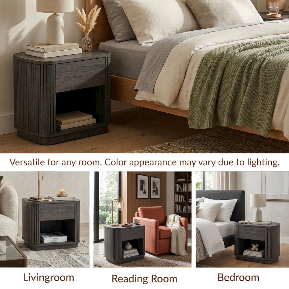 Wimberly Accent Table - Charred Black