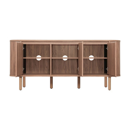 Wimberly 3-Door TV Stand - Terra Oak