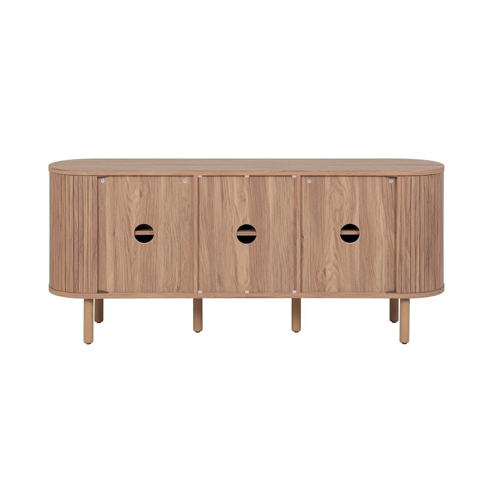 Wimberly 3-Door TV Stand - Terra Oak