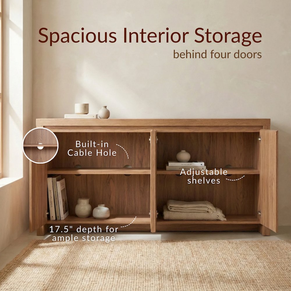 Larson 4-Door Buffet - Terra Oak