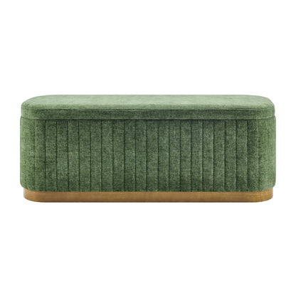 Clinton Chenille Storage Bench