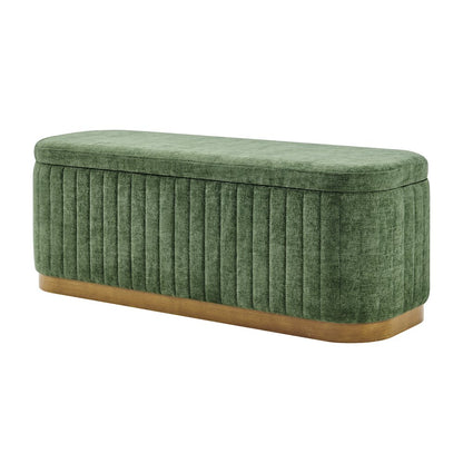 Clinton Chenille Storage Bench
