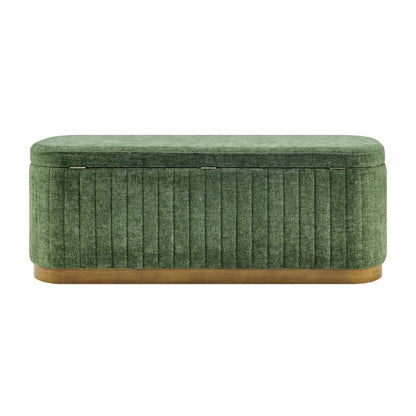 Clinton Chenille Storage Bench