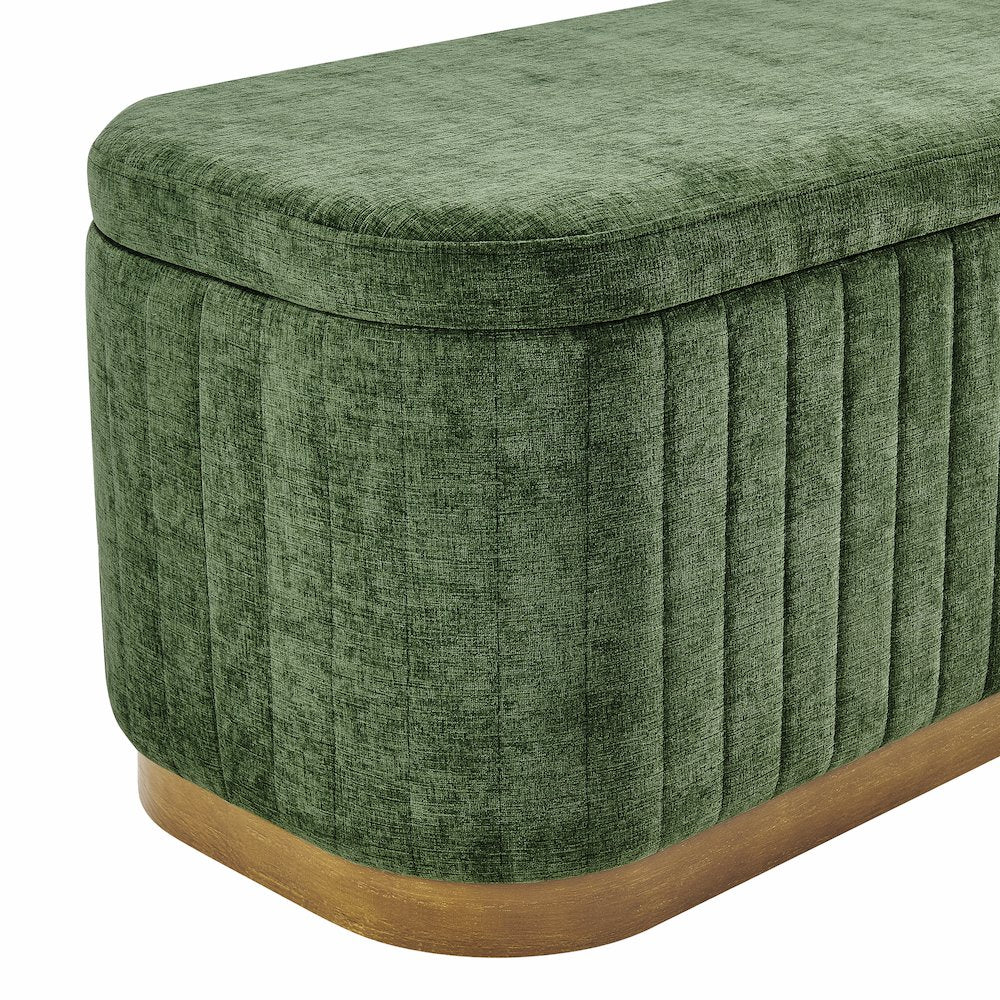 Clinton Chenille Storage Bench
