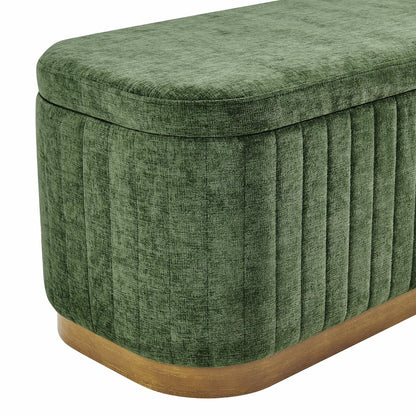 Clinton Chenille Storage Bench