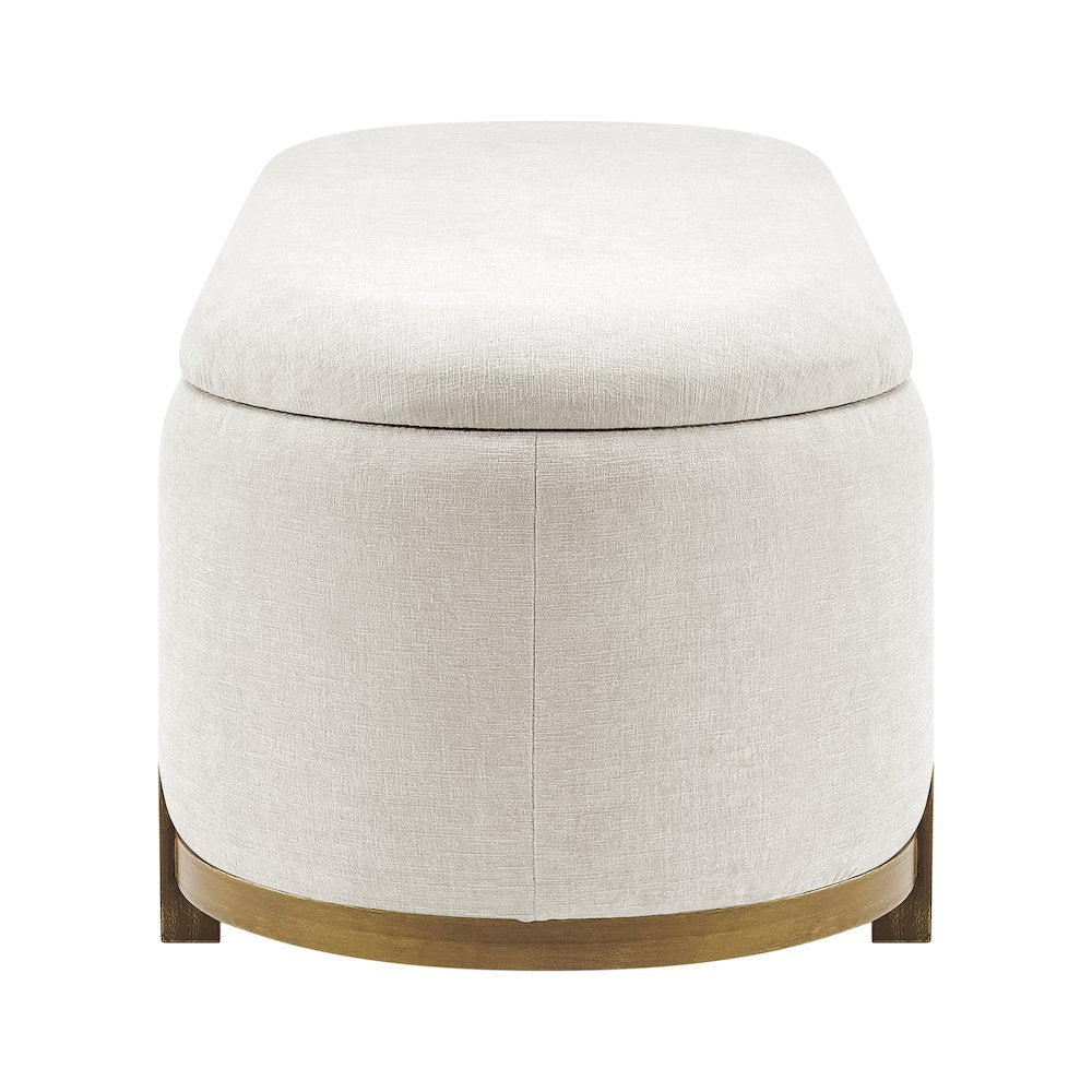 Ayleen Chenille Storage Bench