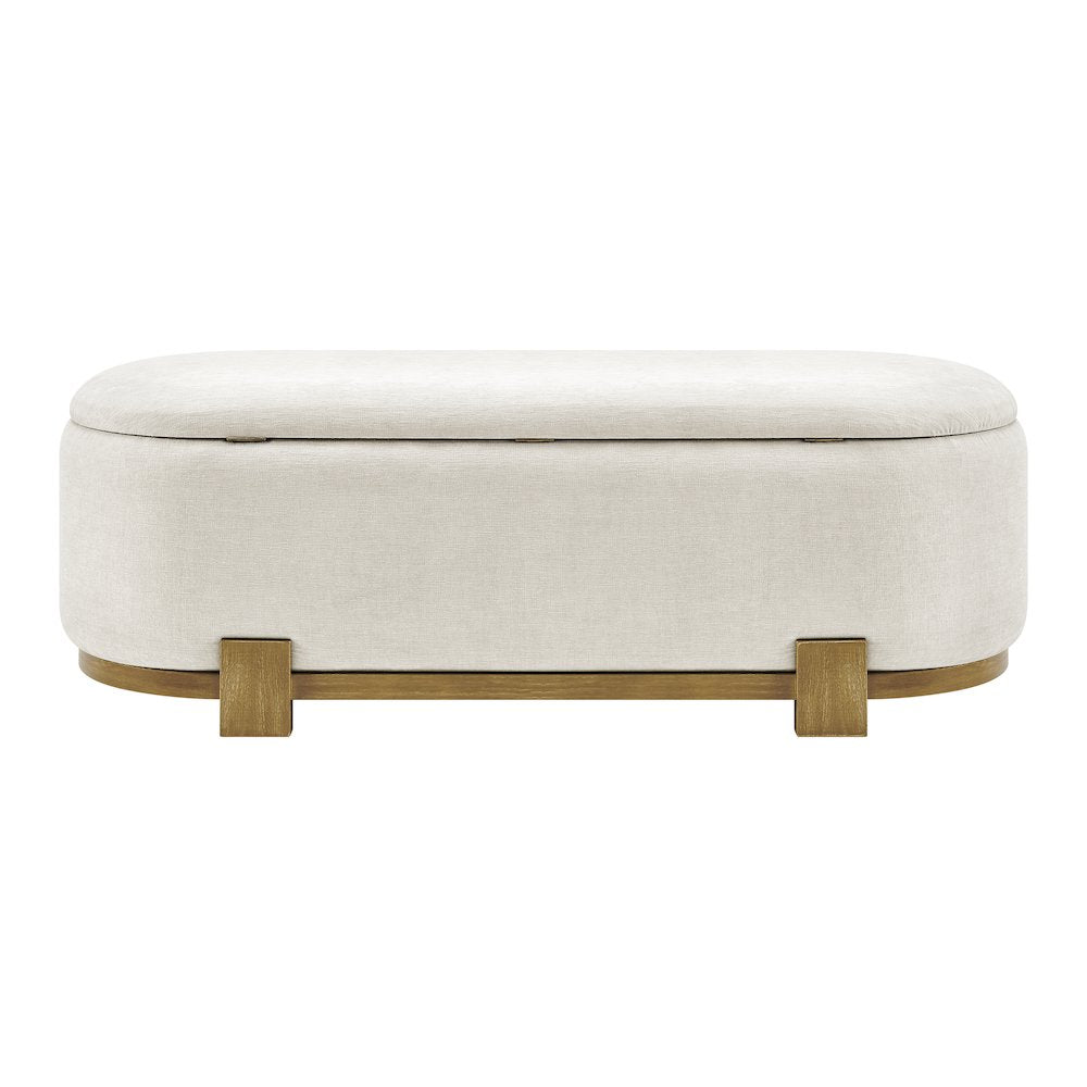 Ayleen Chenille Storage Bench
