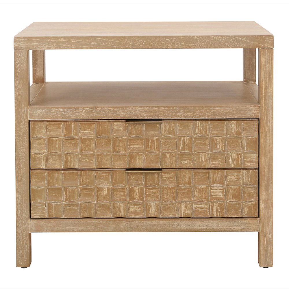 Terrena 2-Drawer Accent Table - Brushed Sand