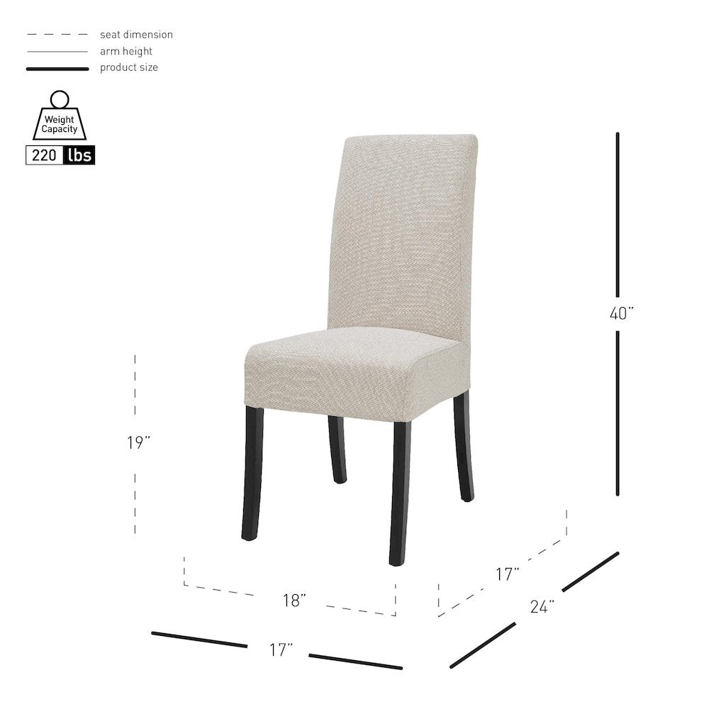 Valencia Fabric Dining Side Chair, (Set of 2)