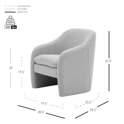 Zella Fabric Accent Arm Chair