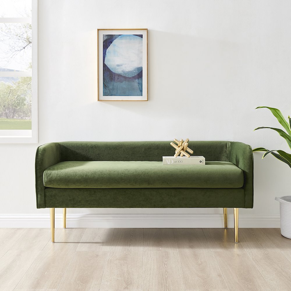 Marsha Velvet Bench