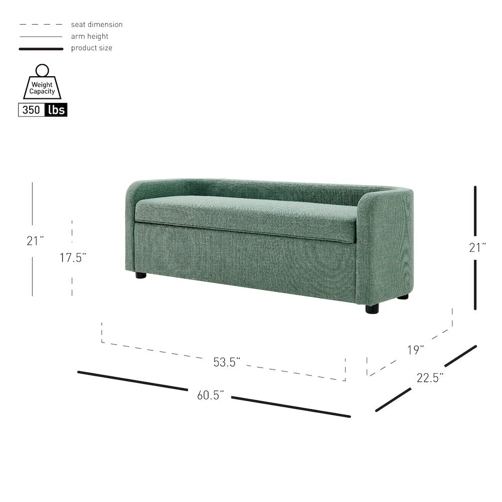 Wendy Linen Storage Bench